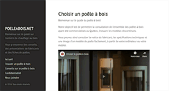 Desktop Screenshot of poeleabois.net